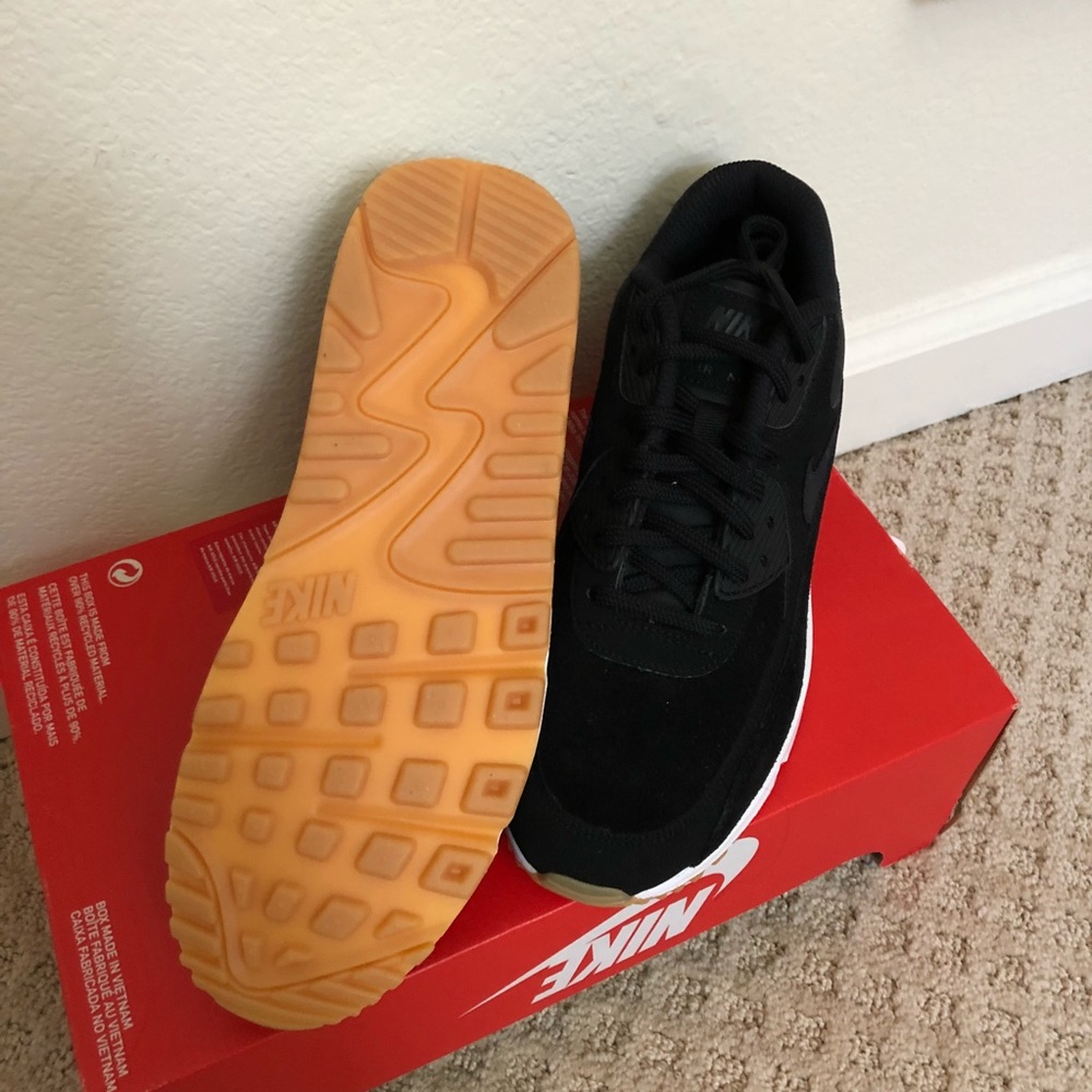🍀New🍀 NIKE black Air Max 90 SE ~ sz 8 - Picture 4 of 8